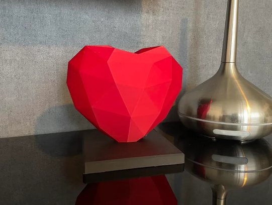 Origami Heart — 3D printed by Moon Studio 3D